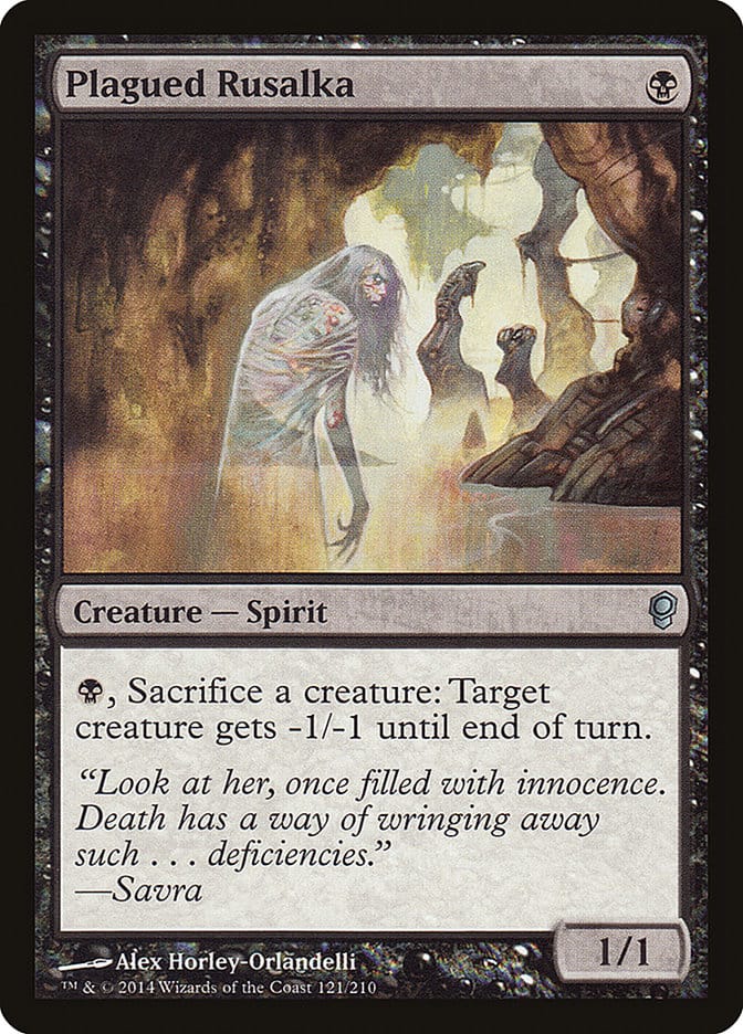 Plagued Rusalka [Conspiracy] Magic: The Gathering