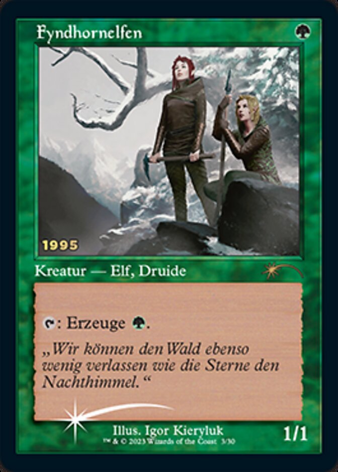 Fyndhornelfen (Fyndhorn Elves) [30th Anniversary Promos] Magic: The Gathering