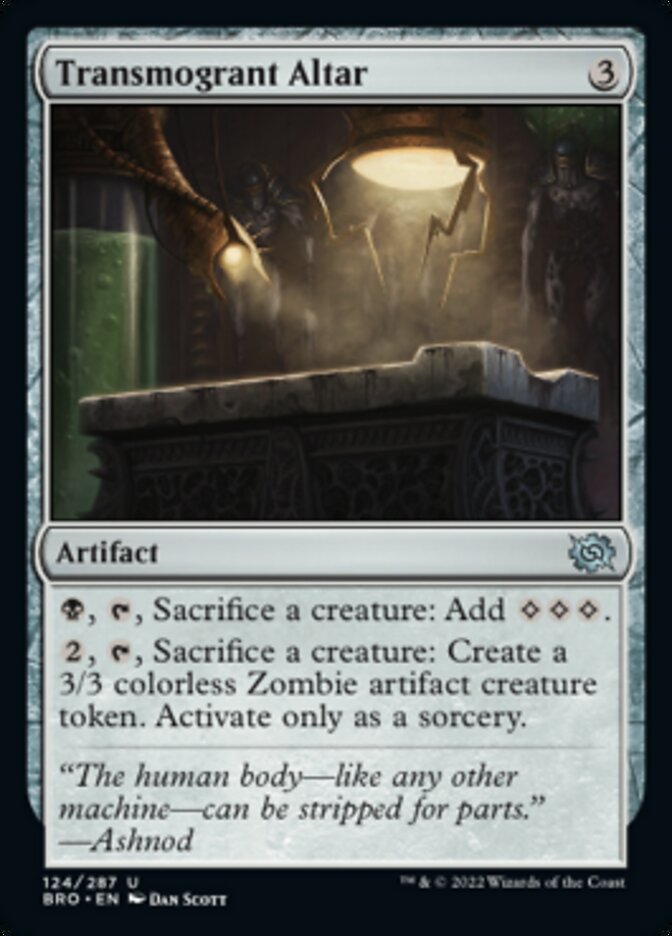 Transmogrant Altar [The Brothers' War] Magic: The Gathering