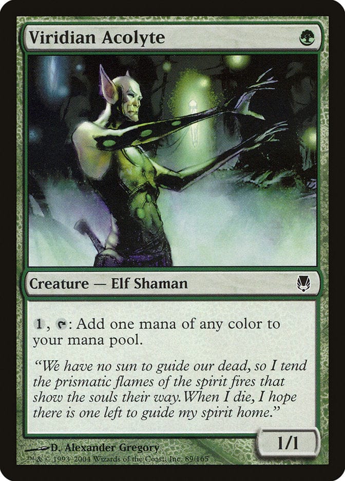 Viridian Acolyte [Darksteel] Magic: The Gathering