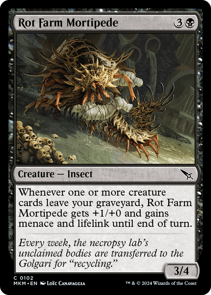 Rot Farm Mortipede [Murders at Karlov Manor] Magic: The Gathering