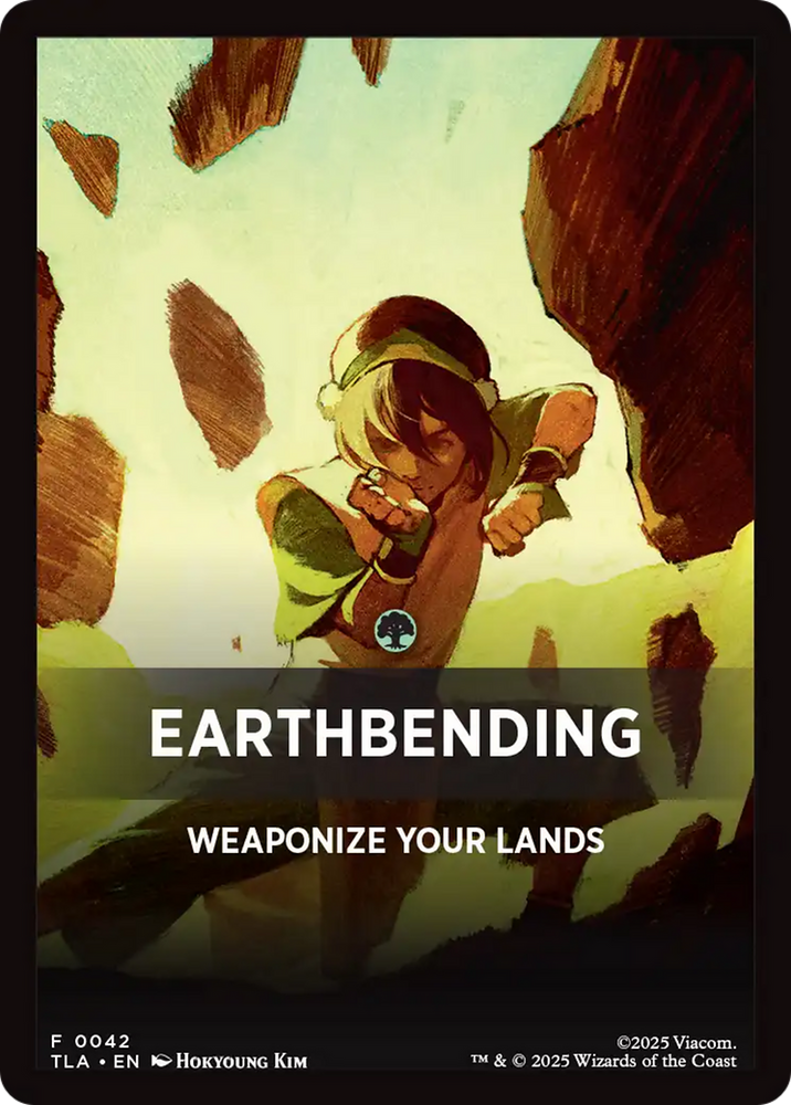 Earthbending Theme Card (0042) [Avatar: The Last Airbender Tokens] Magic: The Gathering
