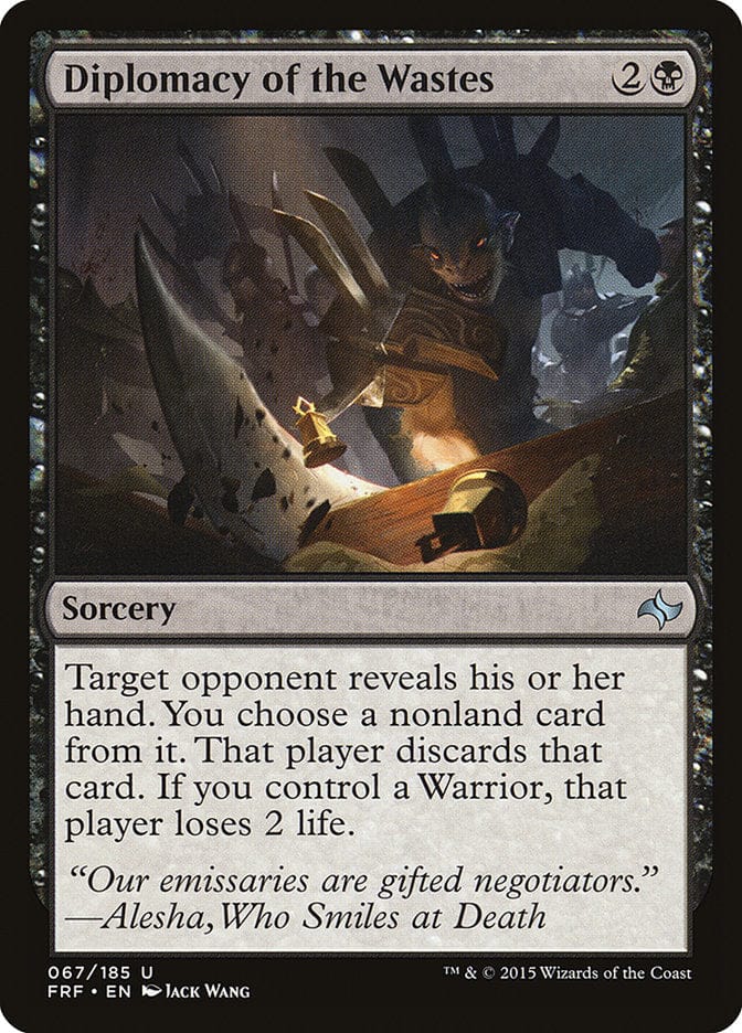 Diplomacy of the Wastes [Fate Reforged] Magic: The Gathering