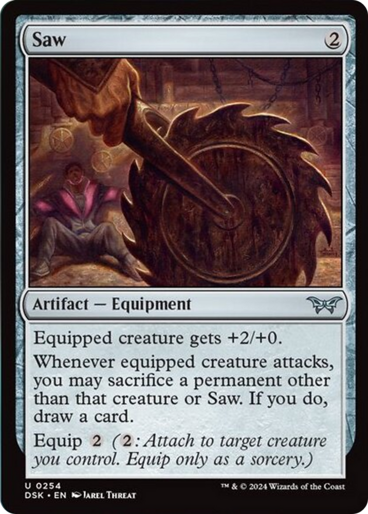 Saw [Duskmourn: House of Horror] Magic: The Gathering