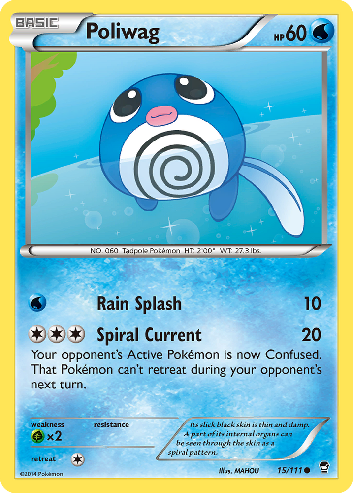 Poliwag (15/111) [XY: Furious Fists] Pokémon