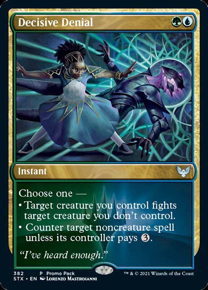 Decisive Denial (Promo Pack) [Strixhaven: School of Mages Promos] Magic: The Gathering