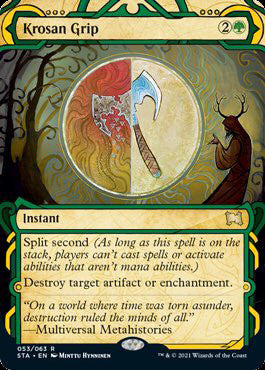 Krosan Grip (Foil Etched) [Strixhaven: School of Mages Mystical Archive] Magic: The Gathering