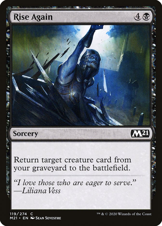 Rise Again [Core Set 2021] Magic: The Gathering