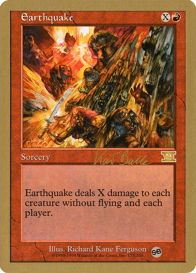 Earthquake (Kai Budde) (SB) [World Championship Decks 1999] Magic: The Gathering
