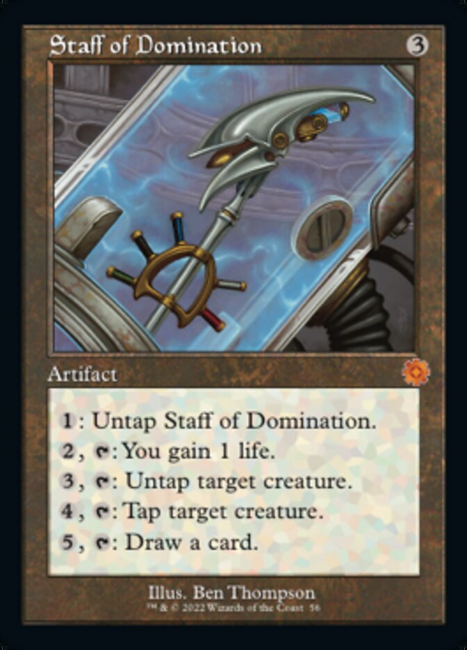 Staff of Domination (Retro) [The Brothers' War Retro Artifacts] Magic: The Gathering