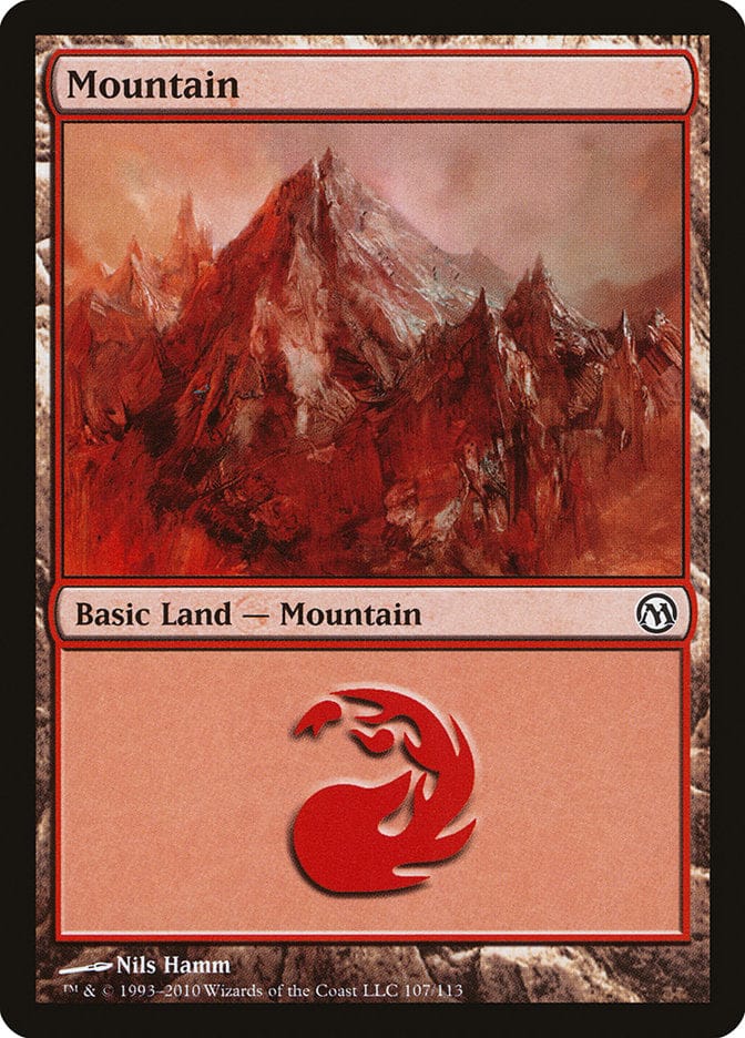 Mountain (107) [Duels of the Planeswalkers] Magic: The Gathering