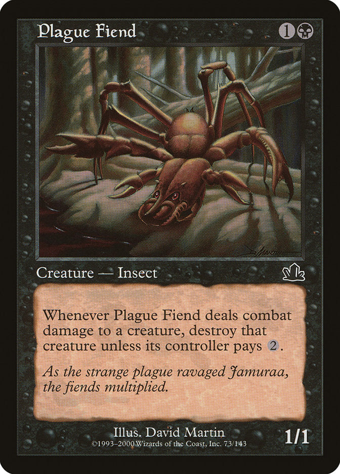 Plague Fiend [Prophecy] Magic: The Gathering