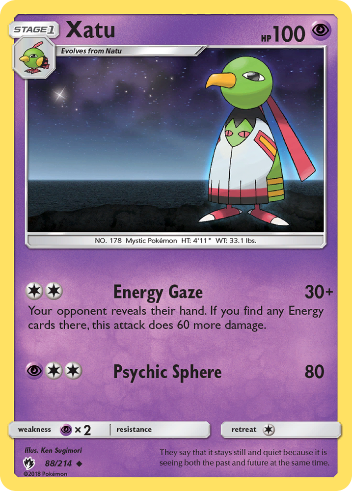 Xatu (88/214) [Sun & Moon: Lost Thunder] Pokémon