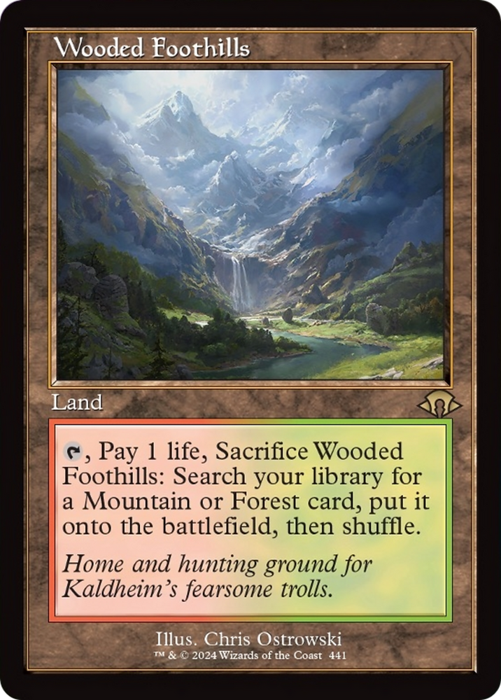 Wooded Foothills (Retro) [Modern Horizons 3] Magic: The Gathering
