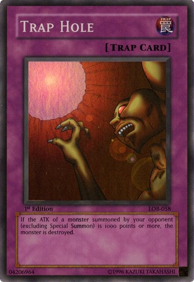Trap Hole [LOB-058] Super Rare - Yugioh Cards For Your TCG Needs!