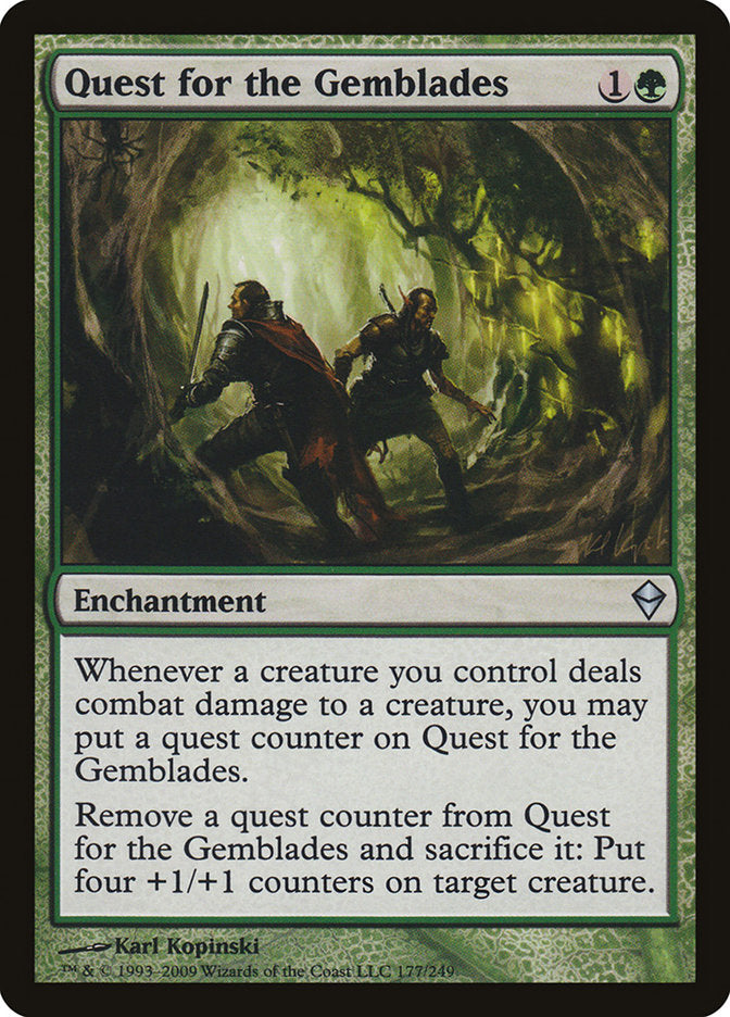 Quest for the Gemblades [Zendikar] Magic: The Gathering