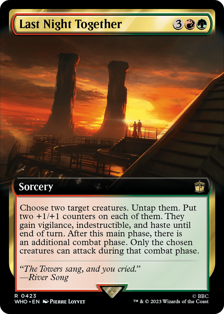 Last Night Together (Extended Art) [Doctor Who] Magic: The Gathering