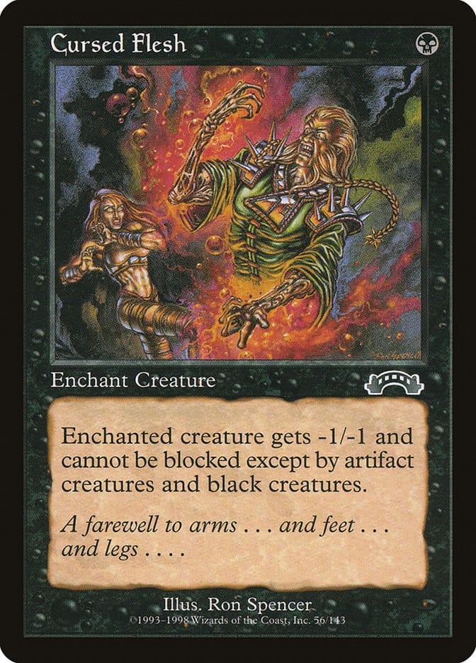 Cursed Flesh [Exodus] Magic: The Gathering