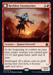 Reckless Stormseeker // Storm-Charged Slasher [Innistrad: Midnight Hunt] Magic: The Gathering