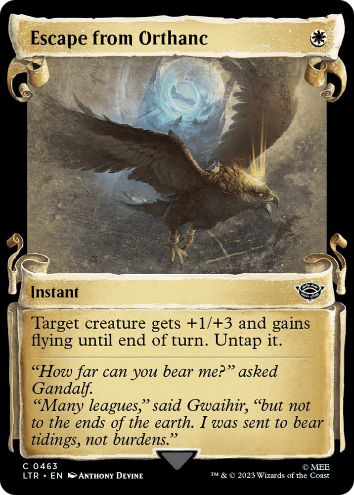 Escape from Orthanc [The Lord of the Rings: Tales of Middle-Earth Showcase Scrolls] Magic: The Gathering