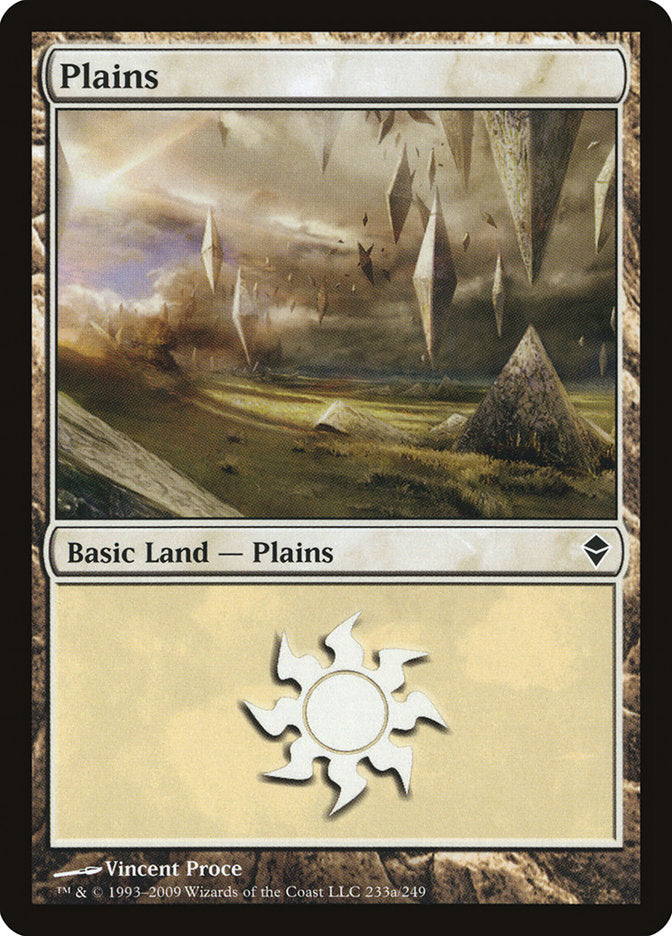 Plains (233a) [Zendikar] Magic: The Gathering