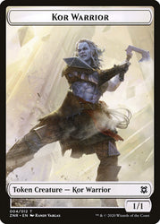 Hydra // Kor Warrior Double-Sided Token [Zendikar Rising Tokens] Magic: The Gathering
