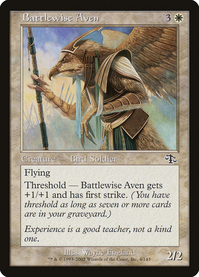 Battlewise Aven [Judgment] Magic: The Gathering