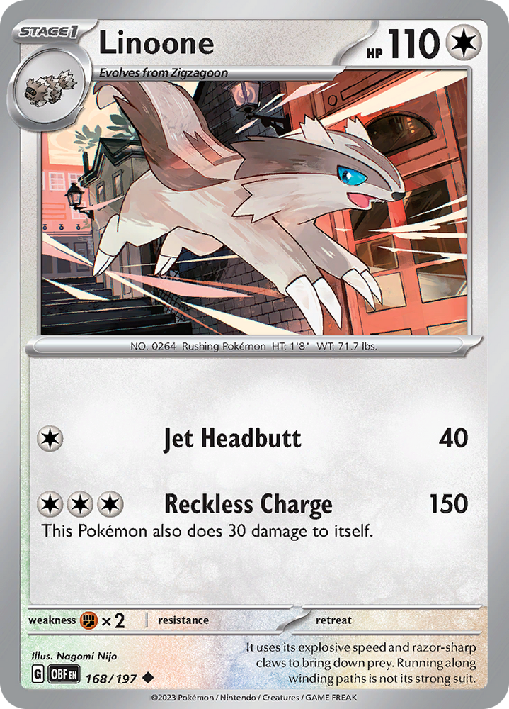 Linoone (168/197) [Scarlet & Violet: Obsidian Flames] Pokémon