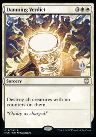 Damning Verdict (Promo Pack) [Streets of New Capenna Commander Promos] Magic: The Gathering