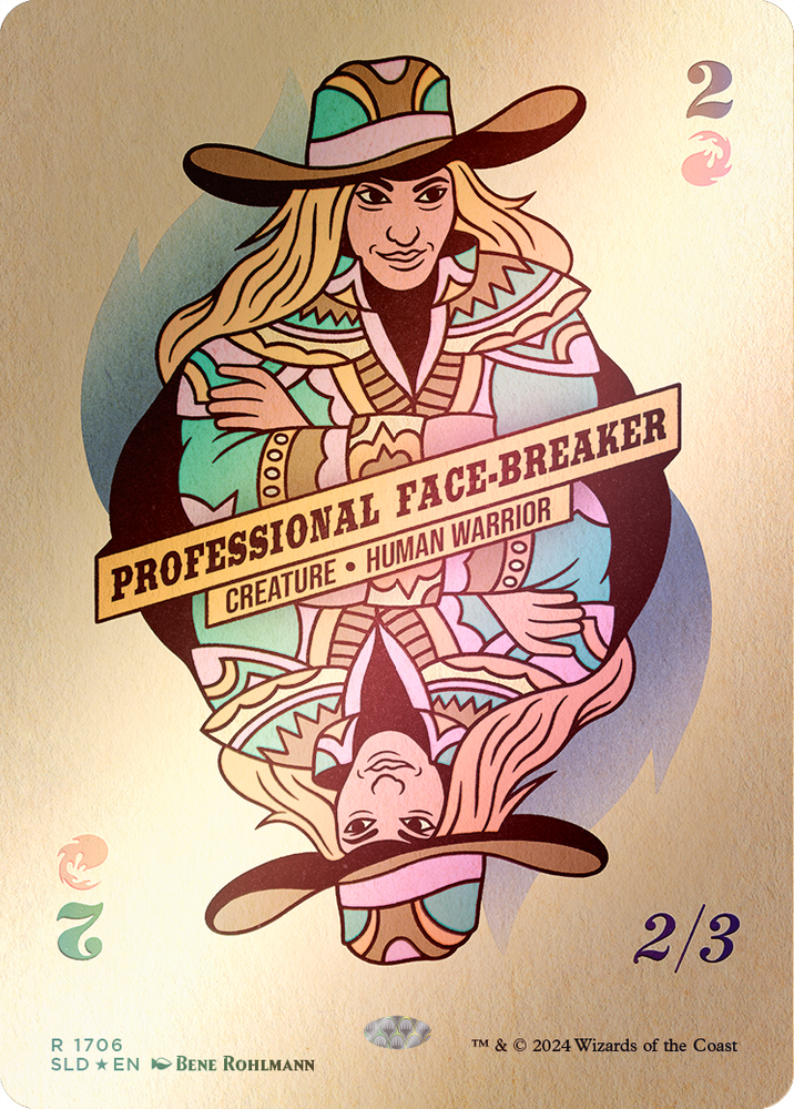Professional Face-Breaker (Rainbow Foil) [Secret Lair Drop Series] Magic: The Gathering