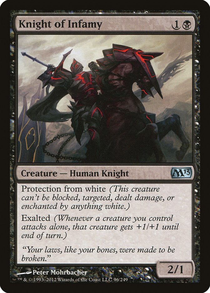 Knight of Infamy [Magic 2013] Magic: The Gathering