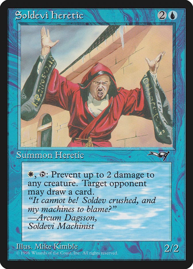 Soldevi Heretic (Hands Raised) [Alliances] Magic: The Gathering