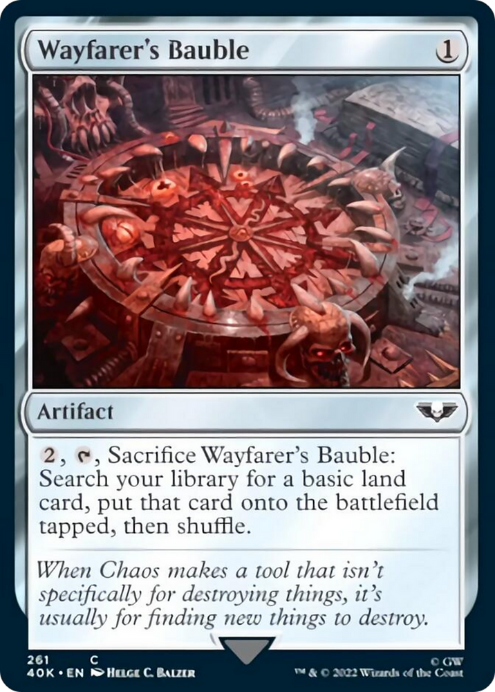 Wayfarer's Bauble (261) (Surge Foil) [Warhammer 40,000] Magic: The Gathering