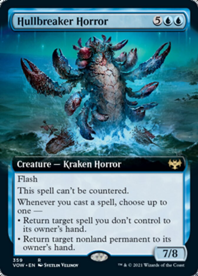 Hullbreaker Horror (Extended Art) [Innistrad: Crimson Vow] Magic: The Gathering