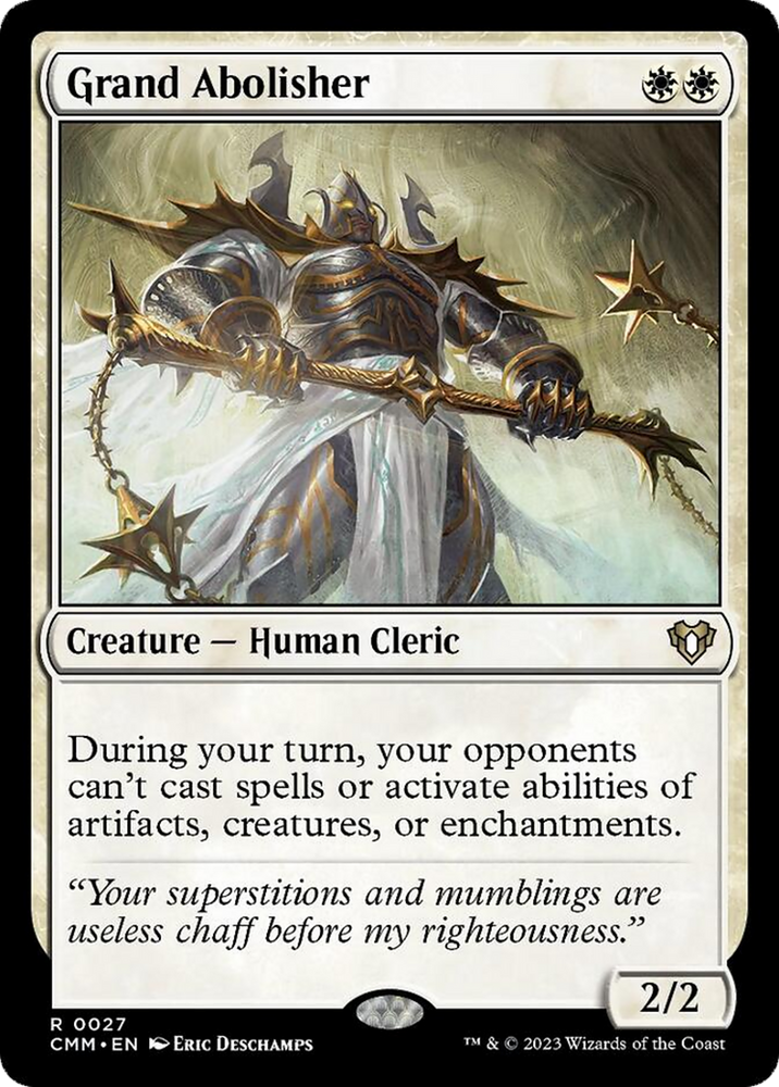 Grand Abolisher [Commander Masters] Magic: The Gathering