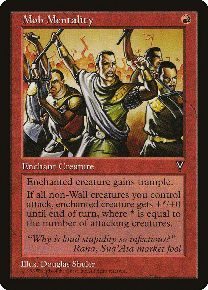 Mob Mentality [Visions] Magic: The Gathering