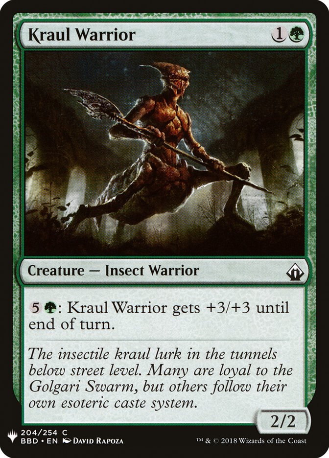 Kraul Warrior [Mystery Booster] Magic: The Gathering