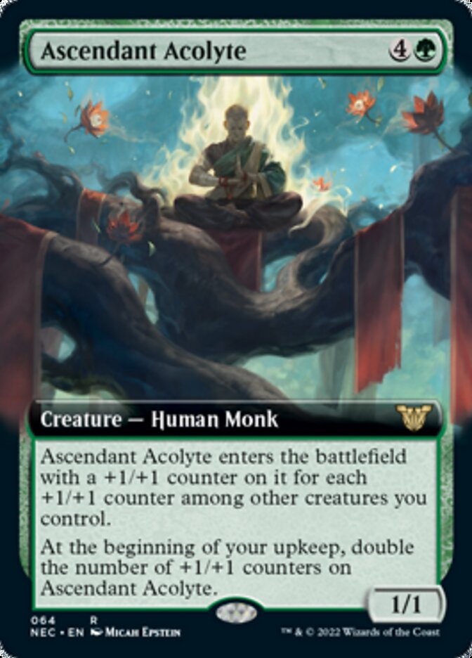 Ascendant Acolyte (Extended Art) [Kamigawa: Neon Dynasty Commander] Magic: The Gathering