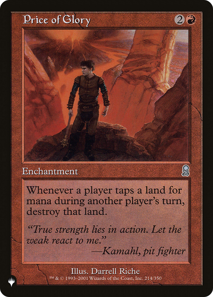 Price of Glory [The List] Magic: The Gathering