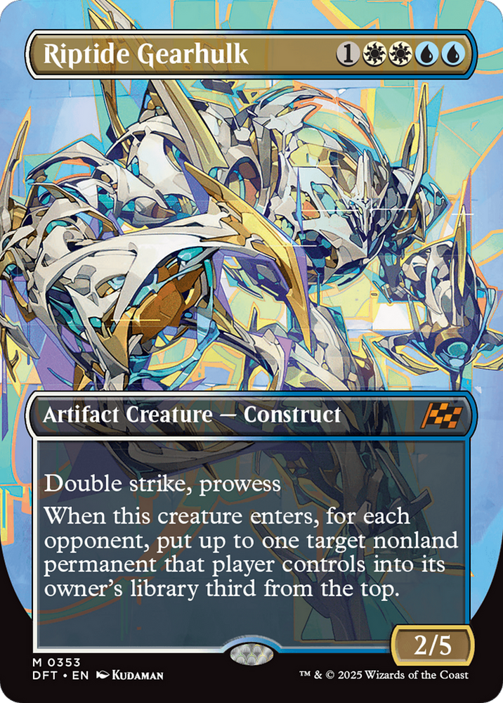Riptide Gearhulk (Borderless) [Aetherdrift] Magic: The Gathering