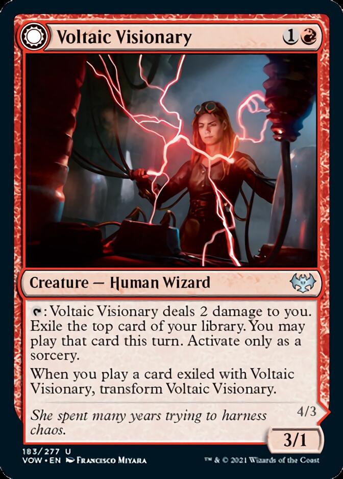 Voltaic Visionary // Volt-Charged Berserker [Innistrad: Crimson Vow] Magic: The Gathering