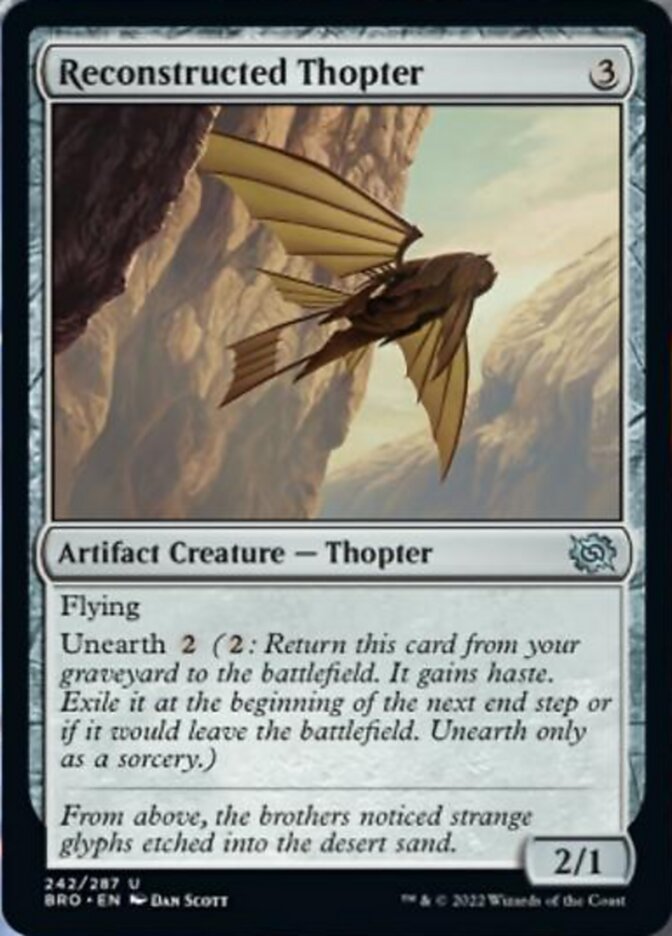 Reconstructed Thopter [The Brothers' War] Magic: The Gathering