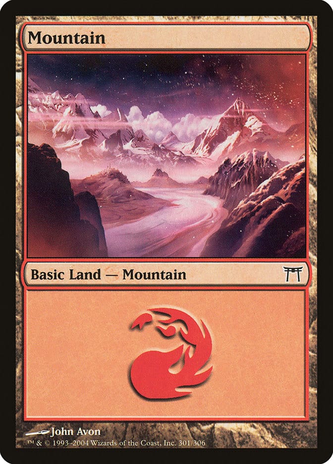 Mountain (301) [Champions of Kamigawa] Magic: The Gathering