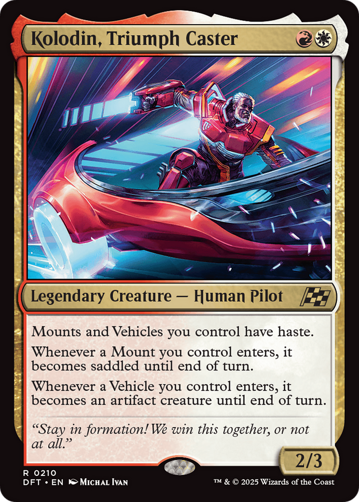 Kolodin, Triumph Caster [Aetherdrift] Magic: The Gathering