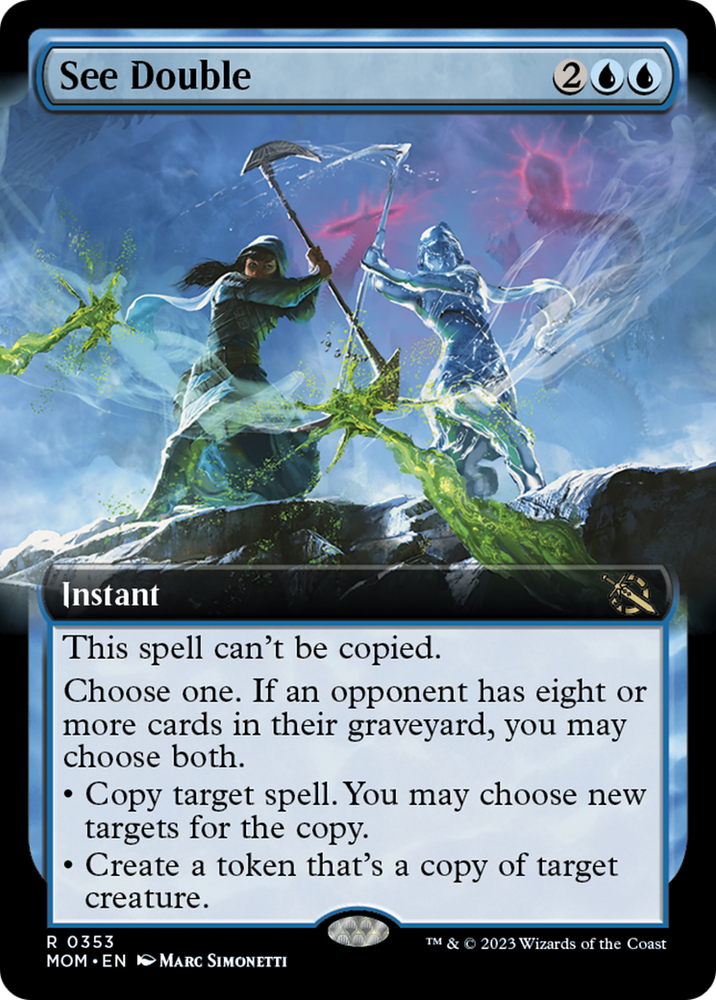 See Double (Extended Art) [March of the Machine] Magic: The Gathering