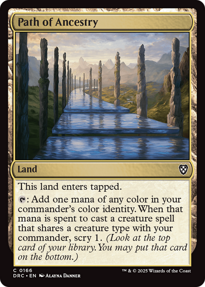 Path of Ancestry (0166) [Aetherdrift Commander] Magic: The Gathering