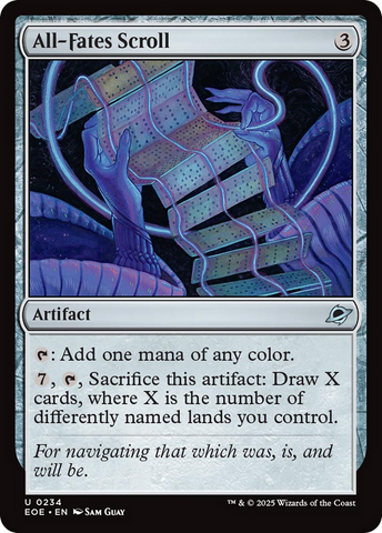 All-Fates Scroll [Edge of Eternities] Magic: The Gathering