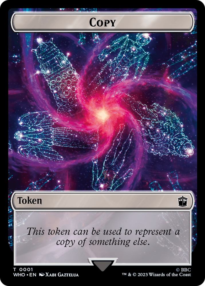 Copy // Clue (0022) Double-Sided Token [Doctor Who Tokens] Magic: The Gathering
