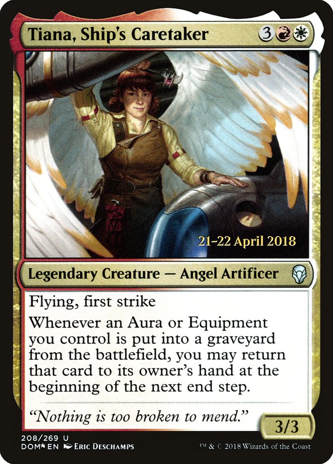 Tiana, Ship's Caretaker [Dominaria Prerelease Promos] Magic: The Gathering