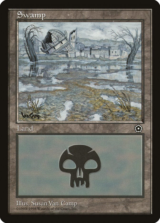 Swamp (Black Signature) [Portal Second Age] Magic: The Gathering